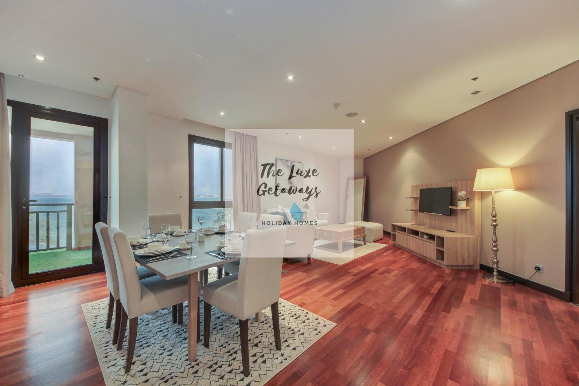 Luxe Getaways Royal Amwaj Palm Jumeirah Resort Apartment Holiday Home Дубай Экстерьер фото
