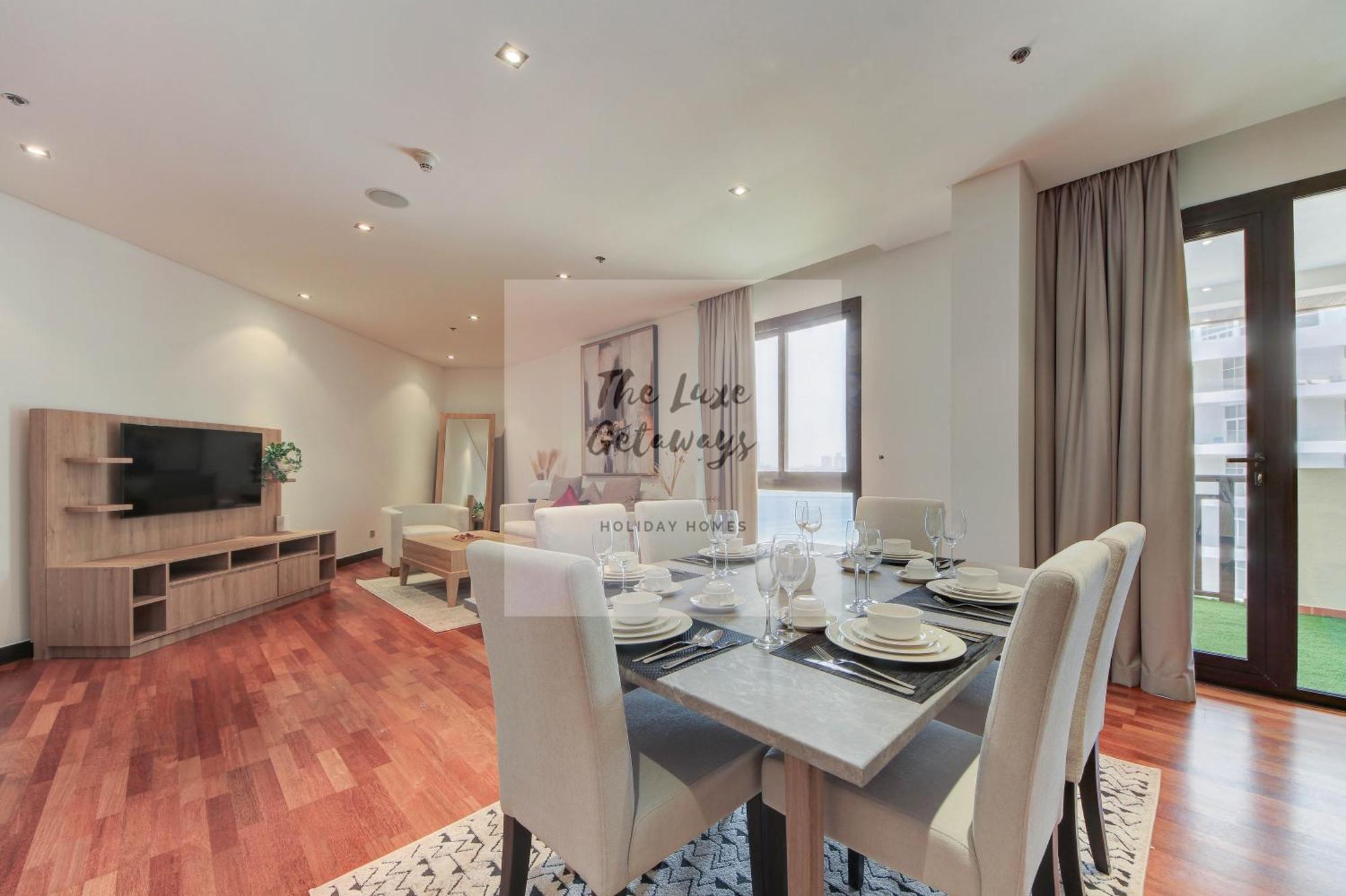 Luxe Getaways Royal Amwaj Palm Jumeirah Resort Apartment Holiday Home Дубай Экстерьер фото